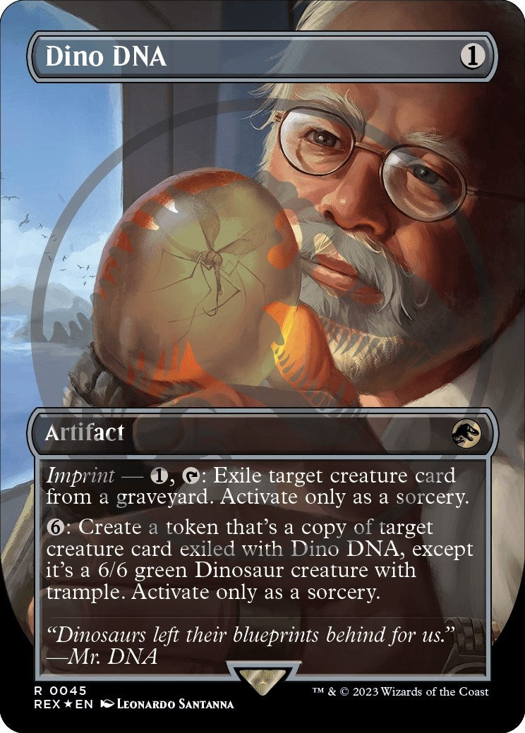 Image for Dino DNA (Borderless) (Emblem) (45) (REX) - Magic: The Gathering