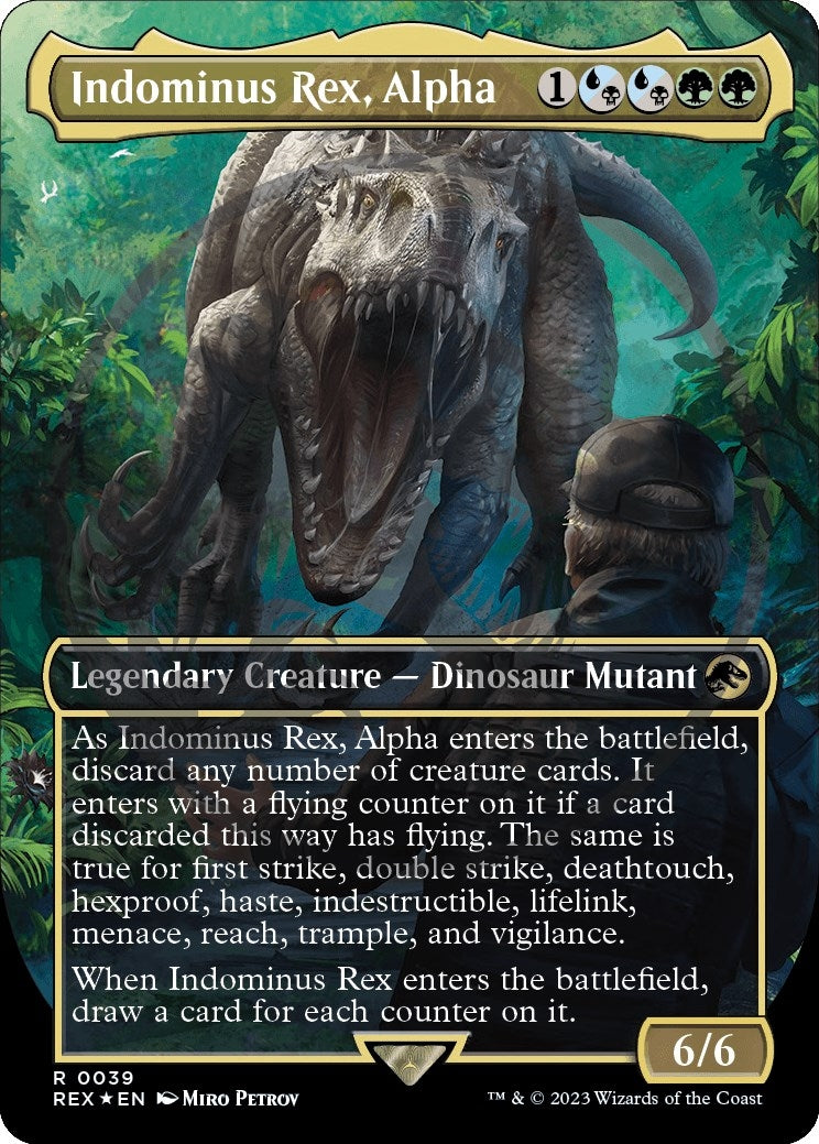 Image for Indominus Rex, Alpha (Borderless) (Emblem) (39) (REX) - Magic: The Gathering