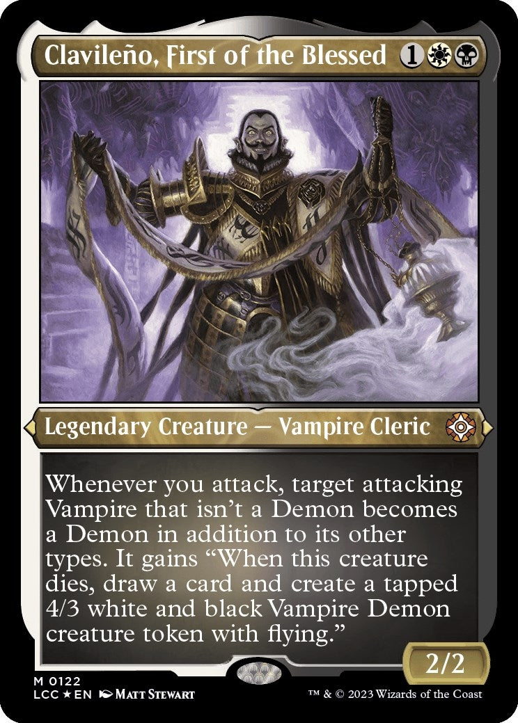 Image for Clavileno, First of the Blessed (Display Commander) - Thick Stock (122) (LCC) - Magic: The Gathering