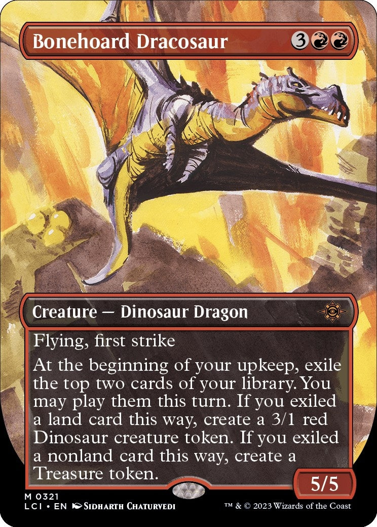 Image for Bonehoard Dracosaur (Borderless) (321) (LCI) - Magic: The Gathering