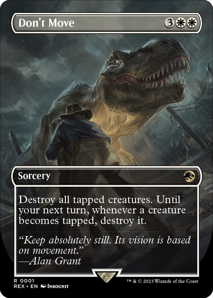 Image for Don't Move (Borderless) (1) (REX) - Magic: The Gathering