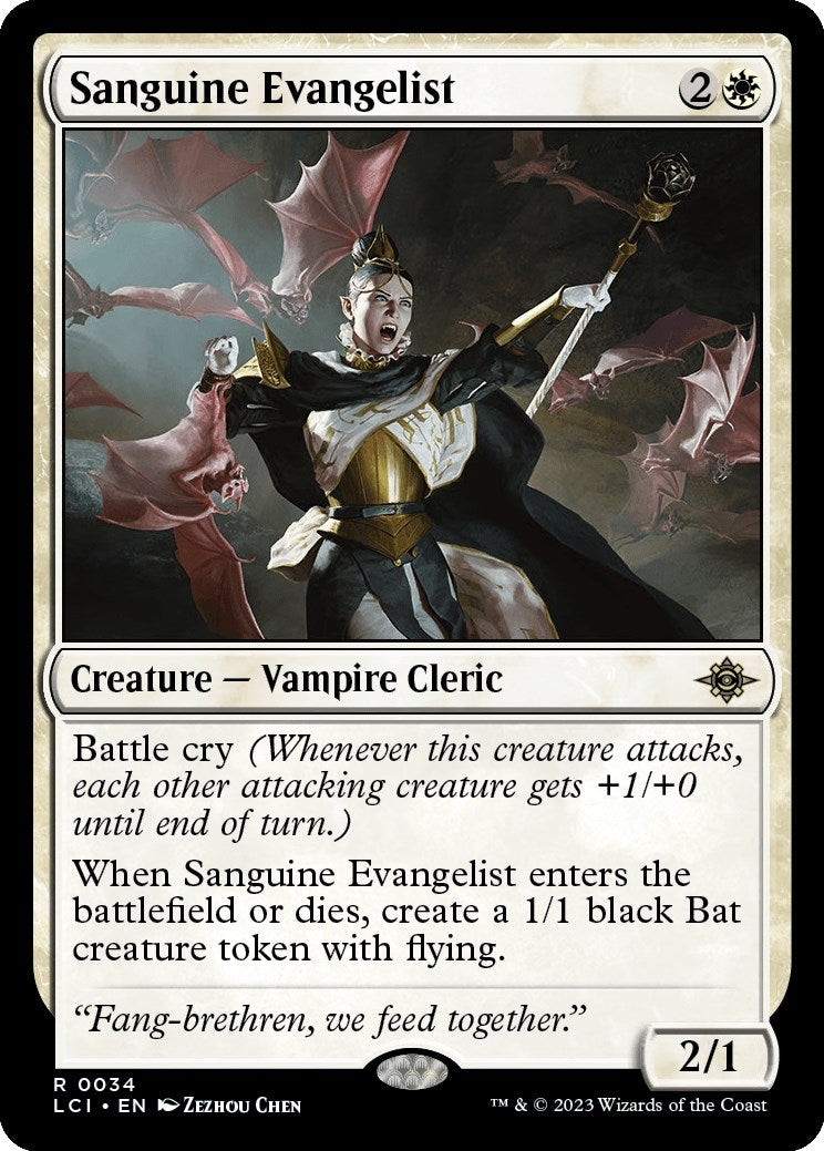Image for Sanguine Evangelist (34) (LCI) - Magic: The Gathering