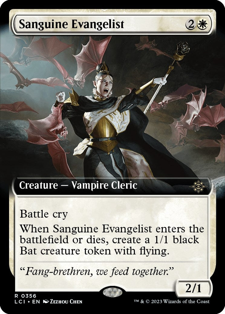 Image for Sanguine Evangelist (Extended Art) (356) (LCI) - Magic: The Gathering