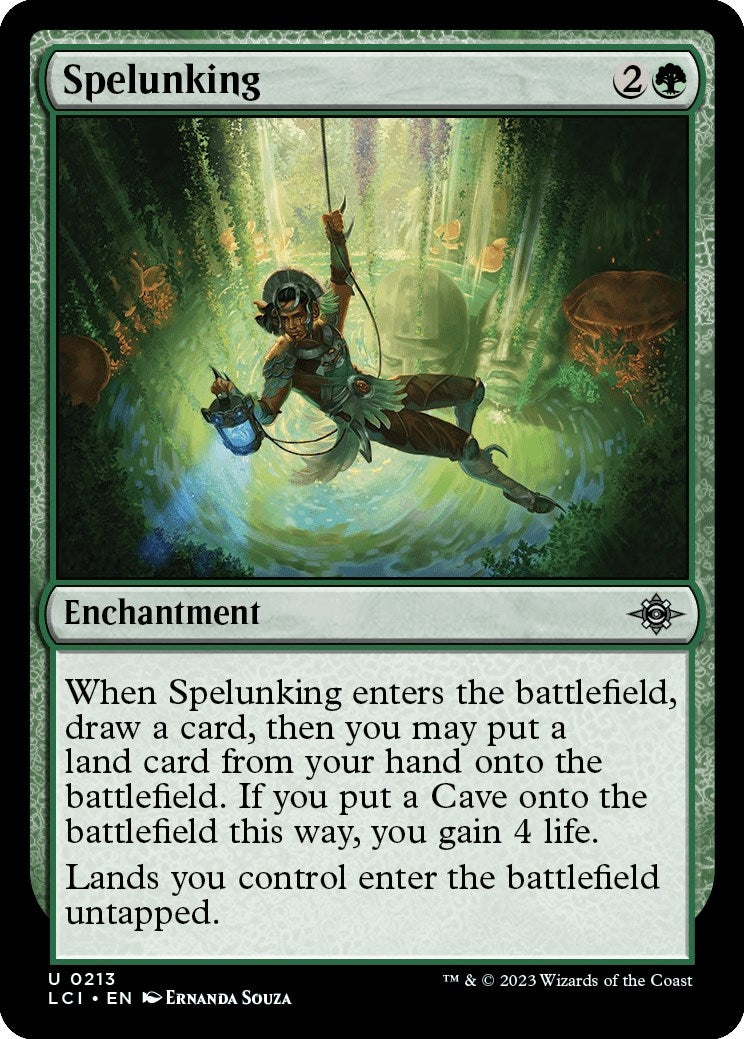 Image for Spelunking (213) (LCI) - Magic: The Gathering
