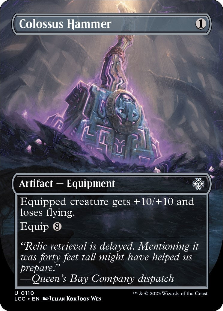 Image for Colossus Hammer (Borderless) (110) (LCC) - Magic: The Gathering