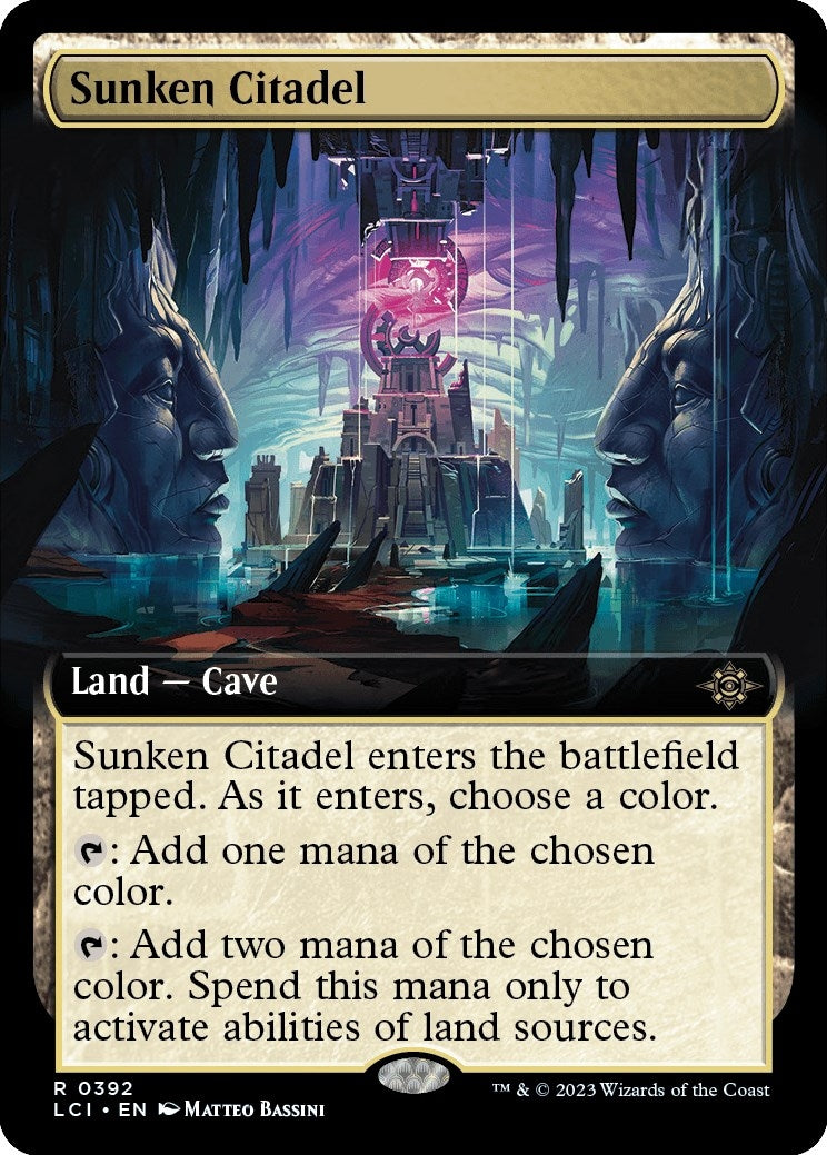 Image for Sunken Citadel (Extended Art) (392) (LCI) - Magic: The Gathering