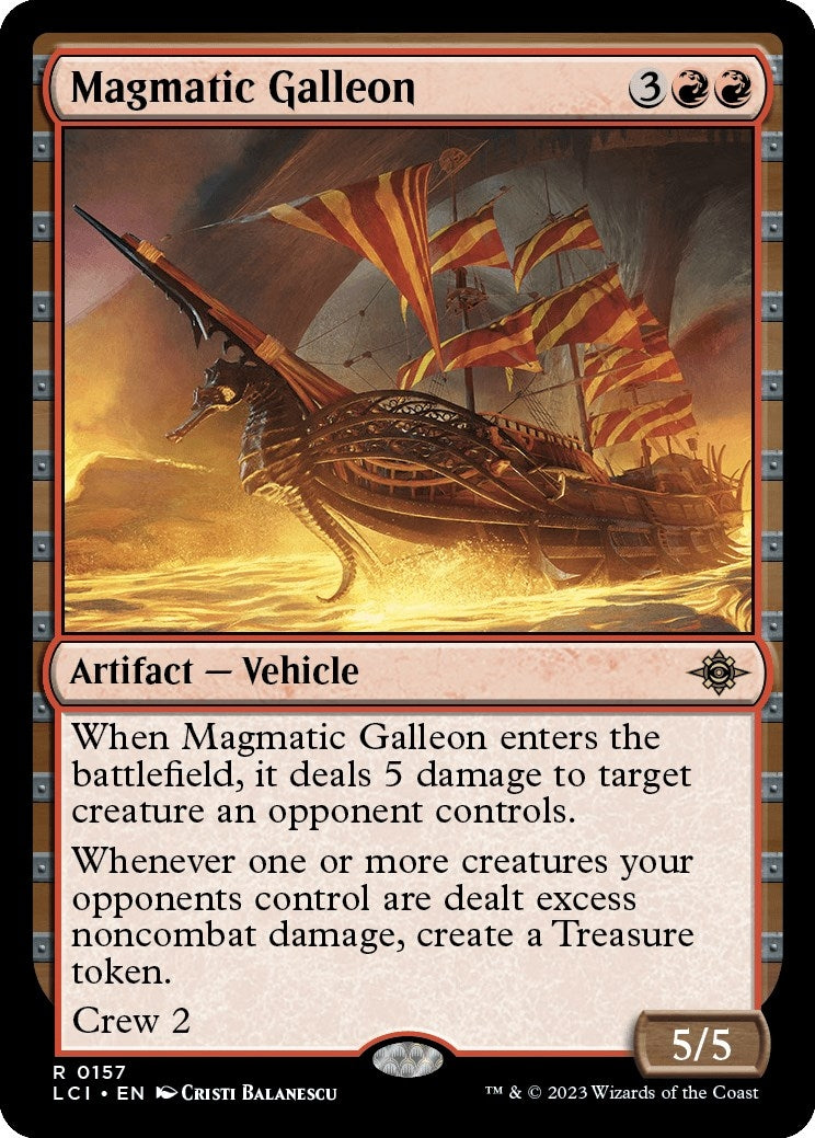 Image for Magmatic Galleon (157) (LCI) - Magic: The Gathering