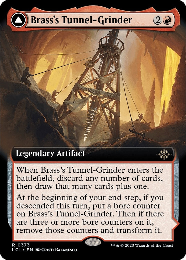 Image for Brass's Tunnel-Grinder (Extended Art) (373) (LCI) - Magic: The Gathering