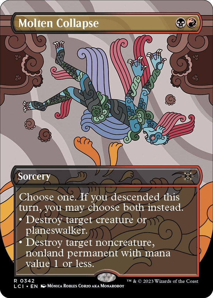 Image for Molten Collapse (Borderless) (342) (LCI) - Magic: The Gathering
