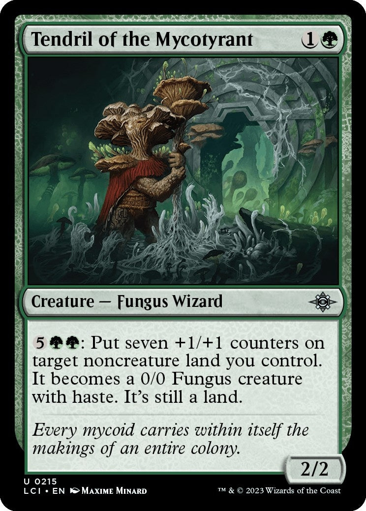 Image for Tendril of the Mycotyrant (215) (LCI) - Magic: The Gathering