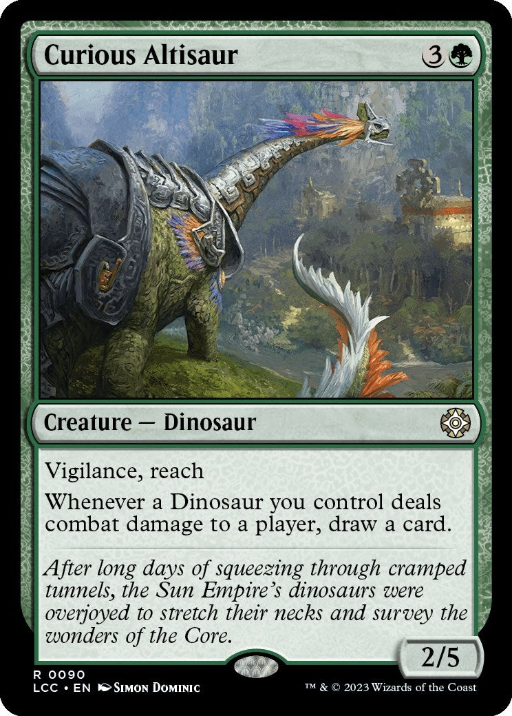 Image for Curious Altisaur (90) (LCC) - Magic: The Gathering