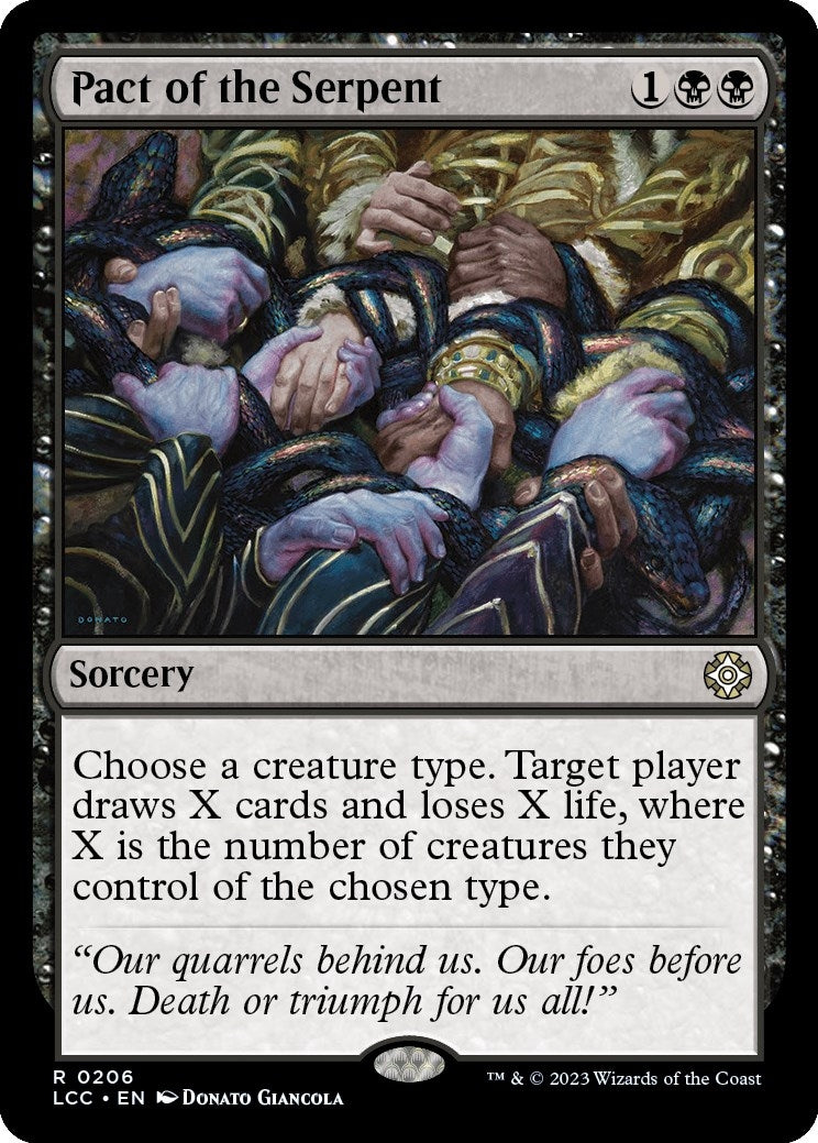 Image for Pact of the Serpent (206) (LCC) - Magic: The Gathering