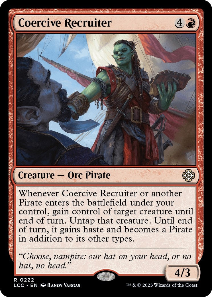 Image for Coercive Recruiter (222) (LCC) - Magic: The Gathering