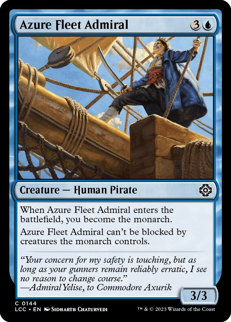 Image for Azure Fleet Admiral (144) (LCC) - Magic: The Gathering