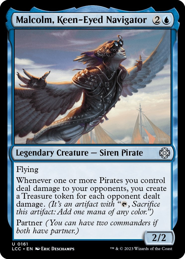 Image for Malcolm, Keen-Eyed Navigator (161) (LCC) - Magic: The Gathering