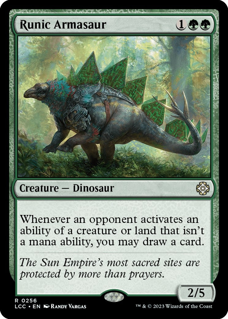 Image for Runic Armasaur (256) (LCC) - Magic: The Gathering