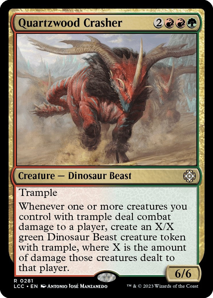 Image for Quartzwood Crasher (281) (LCC) - Magic: The Gathering