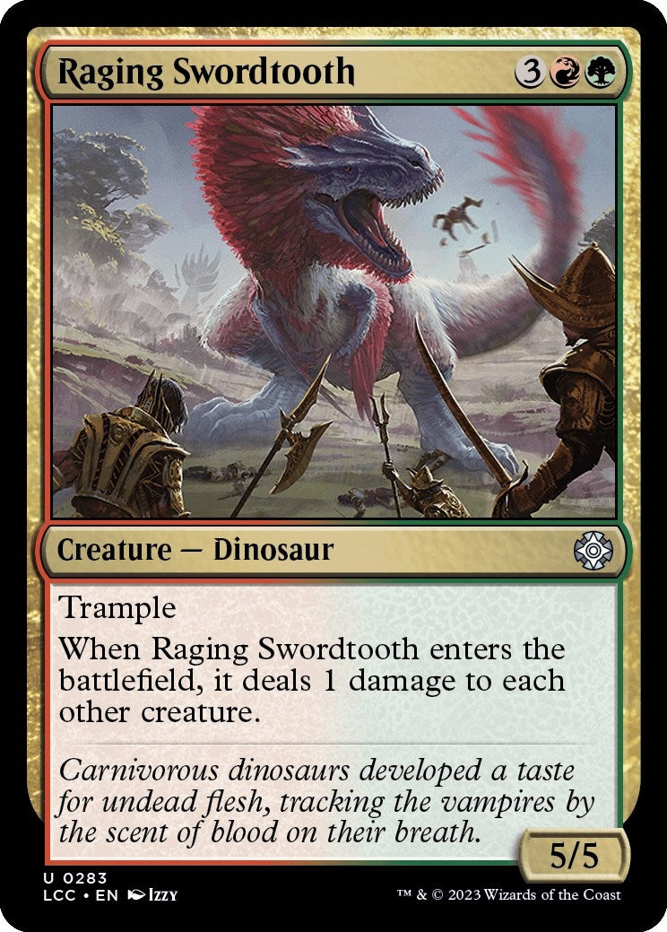 Image for Raging Swordtooth (283) (LCC) - Magic: The Gathering