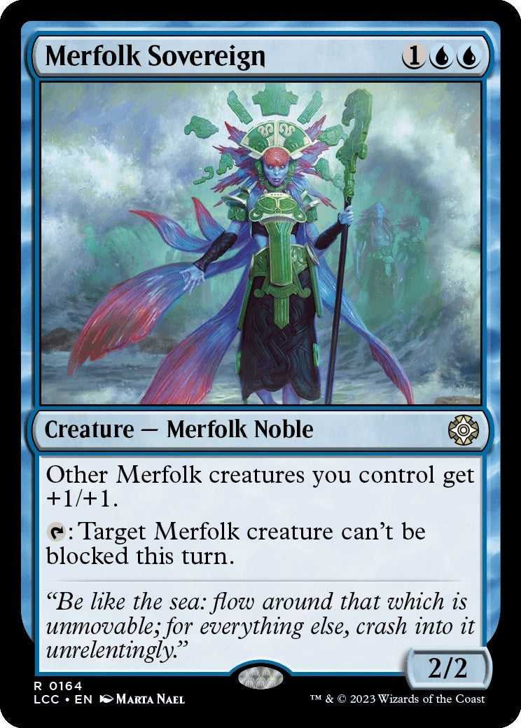 Image for Merfolk Sovereign (164) (LCC) - Magic: The Gathering