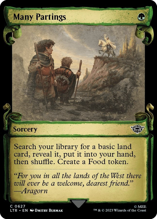 Image for Many Partings (Showcase Scrolls) (627) (LTR) - Magic: The Gathering