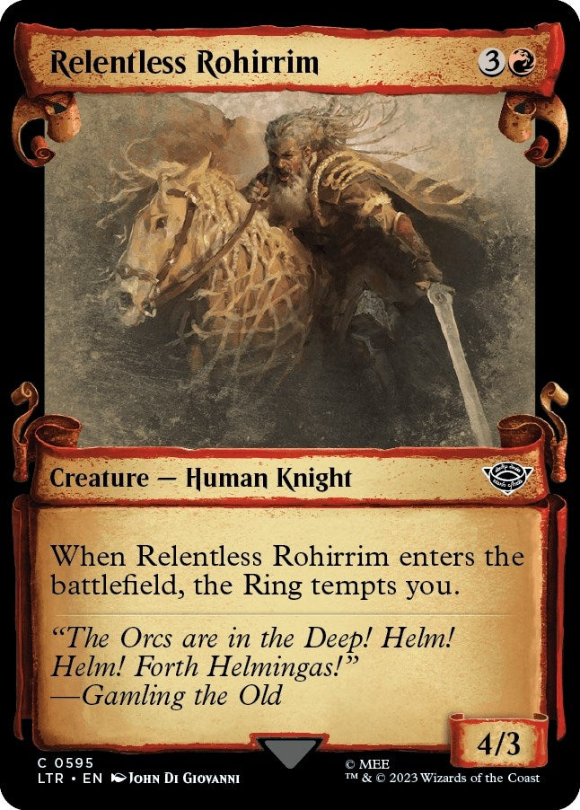 Image for Relentless Rohirrim (Showcase Scrolls) (595) (LTR) - Magic: The Gathering