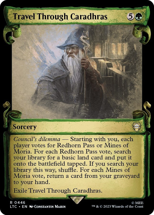 Image for Travel Through Caradhras (Showcase Scrolls) (446) (LTC) - Magic: The Gathering