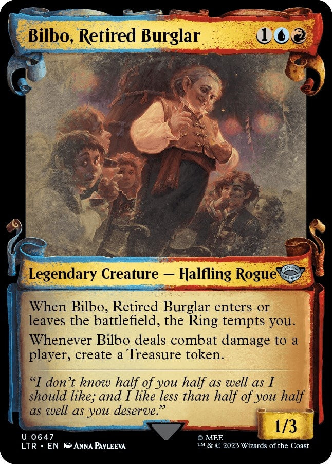 Image for Bilbo, Retired Burglar (Showcase Scrolls) (647) (LTR) - Magic: The Gathering