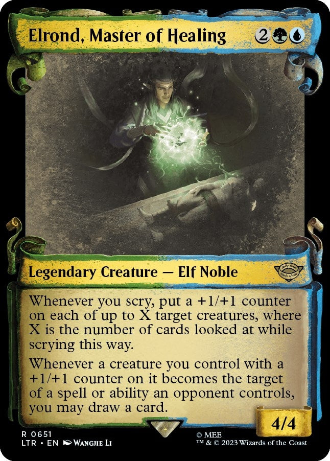 Image for Elrond, Master of Healing (Showcase Scrolls) (651) (LTR) - Magic: The Gathering