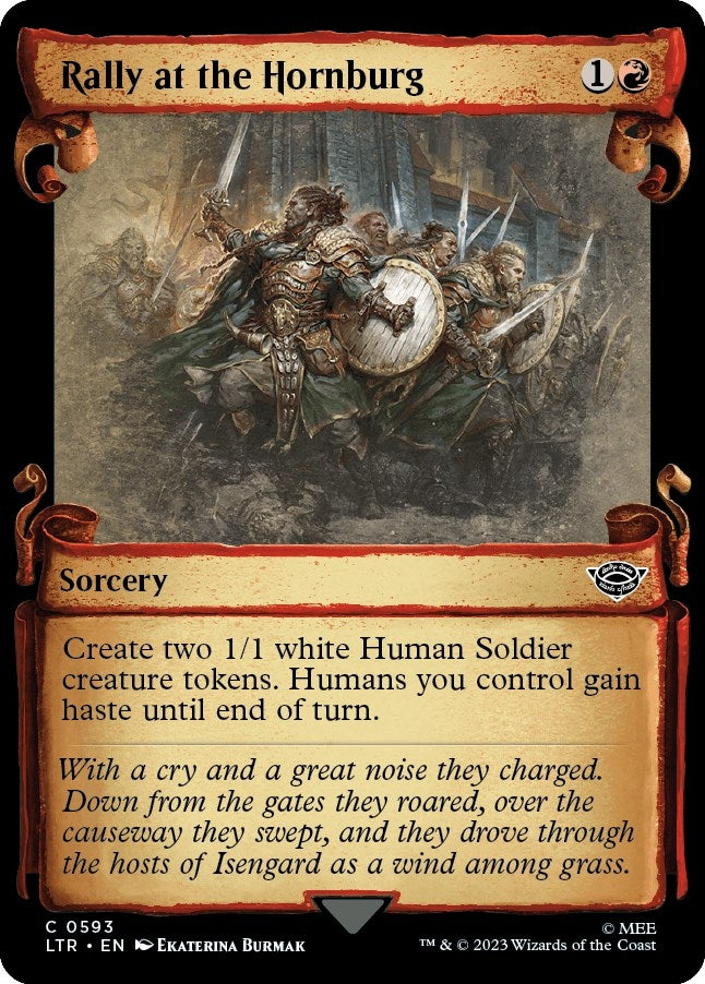 Image for Rally at the Hornburg (Showcase Scrolls) (593) (LTR) - Magic: The Gathering