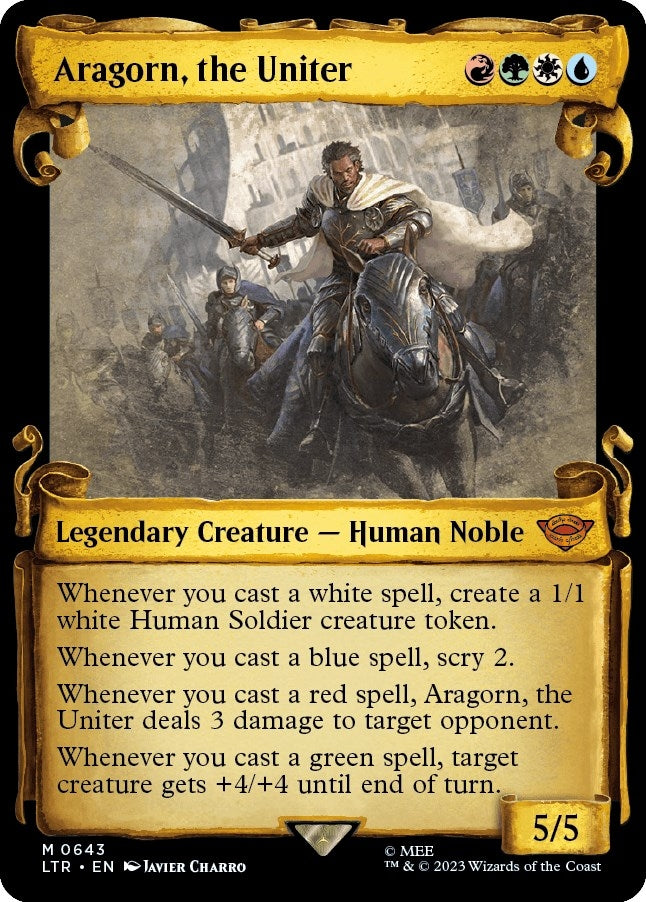 Image for Aragorn, the Uniter (Showcase Scrolls) (643) (LTR) - Magic: The Gathering