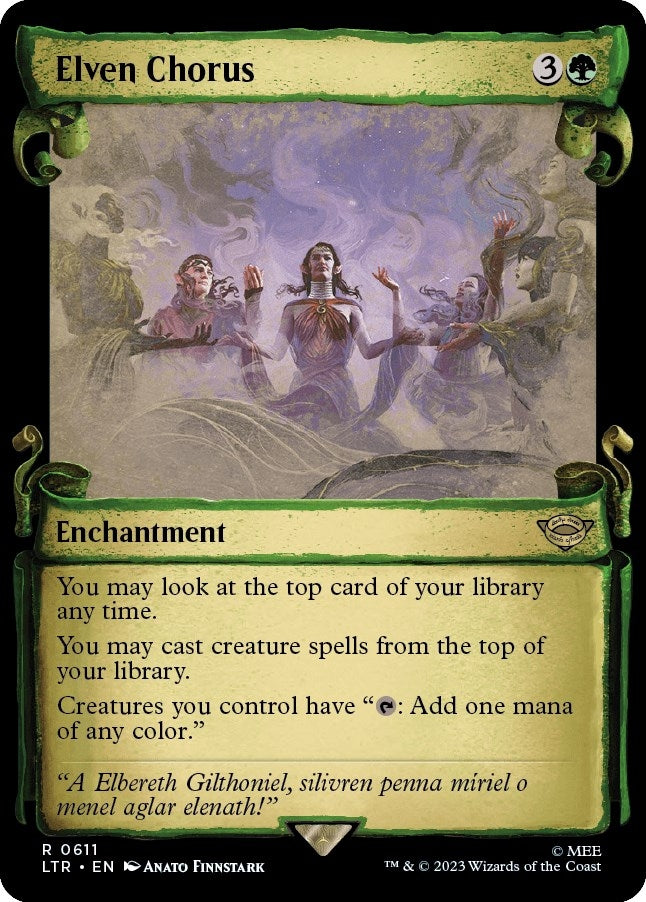 Image for Elven Chorus (Showcase Scrolls) (611) (LTR) - Magic: The Gathering