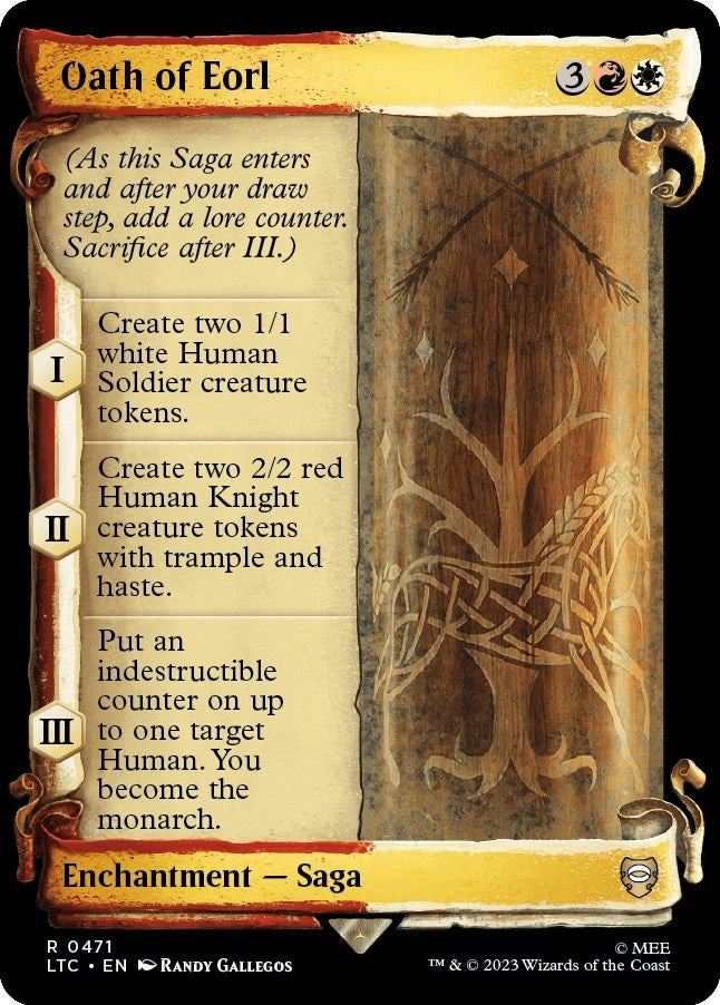 Image for Oath of Eorl (Showcase Scrolls) (471) (LTC) - Magic: The Gathering