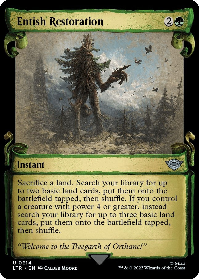 Image for Entish Restoration (Showcase Scrolls) (614) (LTR) - Magic: The Gathering