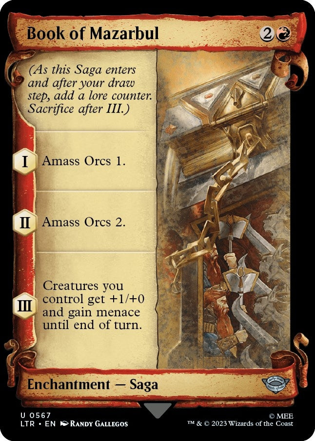 Image for Book of Mazarbul (Showcase Scrolls) (567) (LTR) - Magic: The Gathering