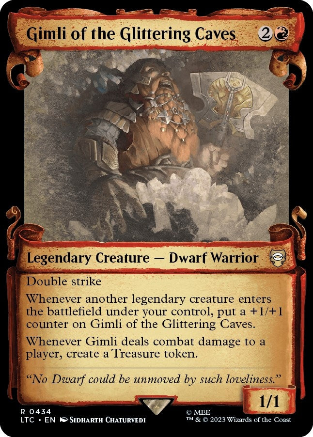 Image for Gimli of the Glittering Caves (Showcase Scrolls) (434) (LTC) - Magic: The Gathering