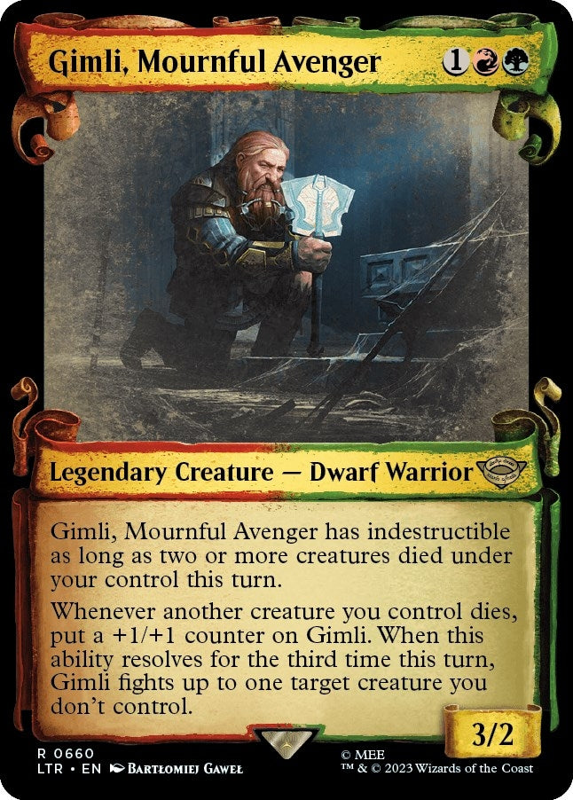 Image for Gimli, Mournful Avenger (Showcase Scrolls) (660) (LTR) - Magic: The Gathering