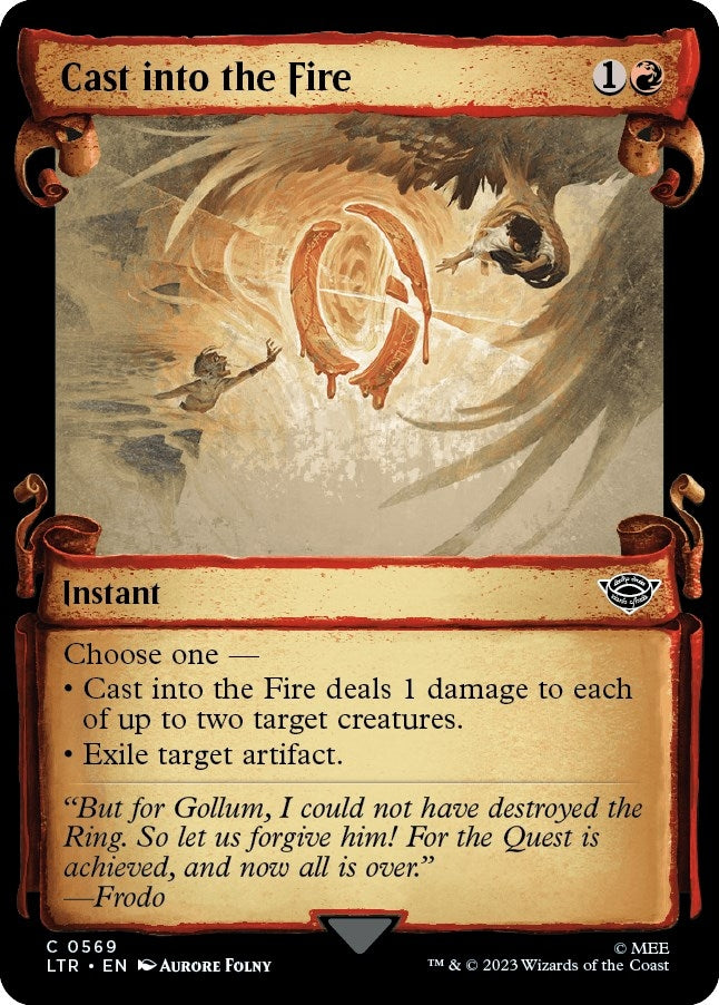 Image for Cast into the Fire (Showcase Scrolls) (569) (LTR) - Magic: The Gathering