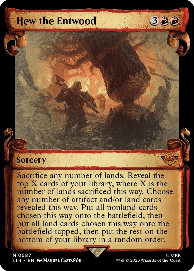Image for Hew the Entwood (Showcase Scrolls) (587) (LTR) - Magic: The Gathering