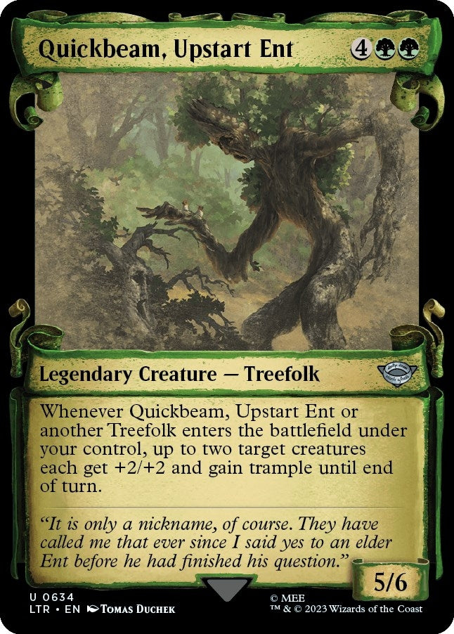 Image for Quickbeam, Upstart Ent (Showcase Scrolls) (634) (LTR) - Magic: The Gathering