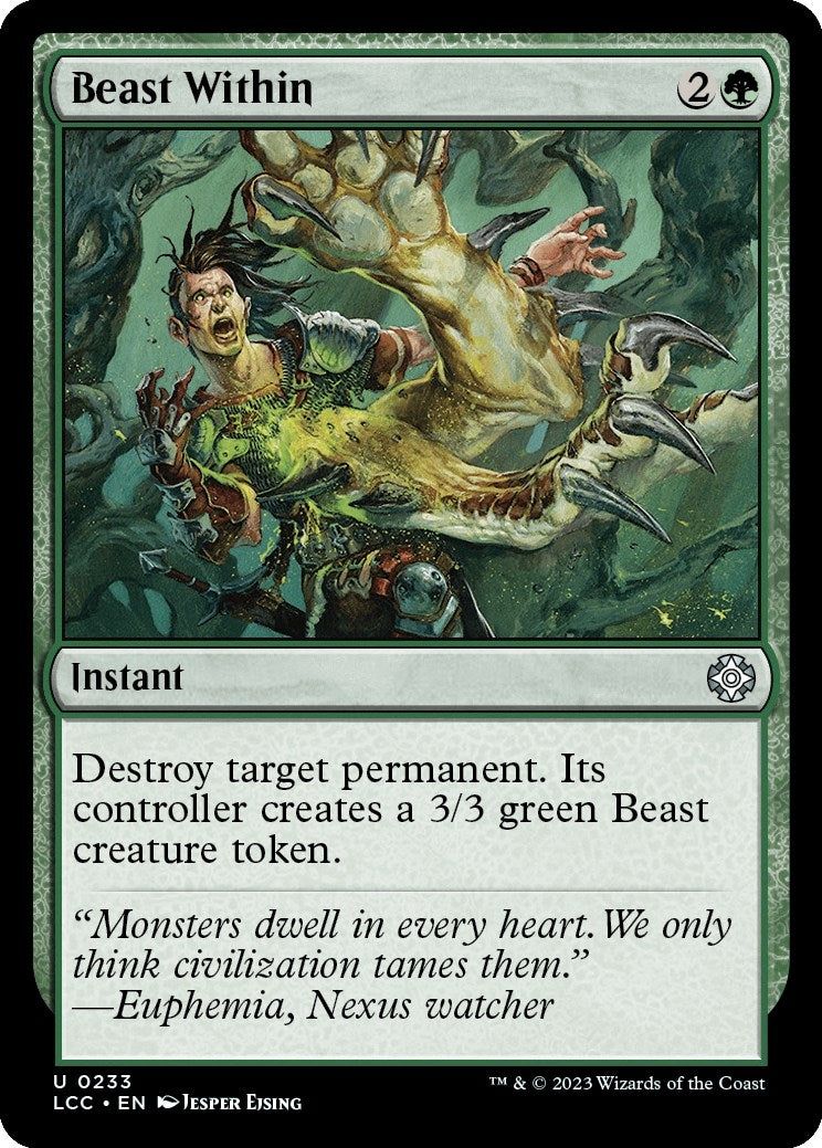 Image for Beast Within (233) (LCC) - Magic: The Gathering