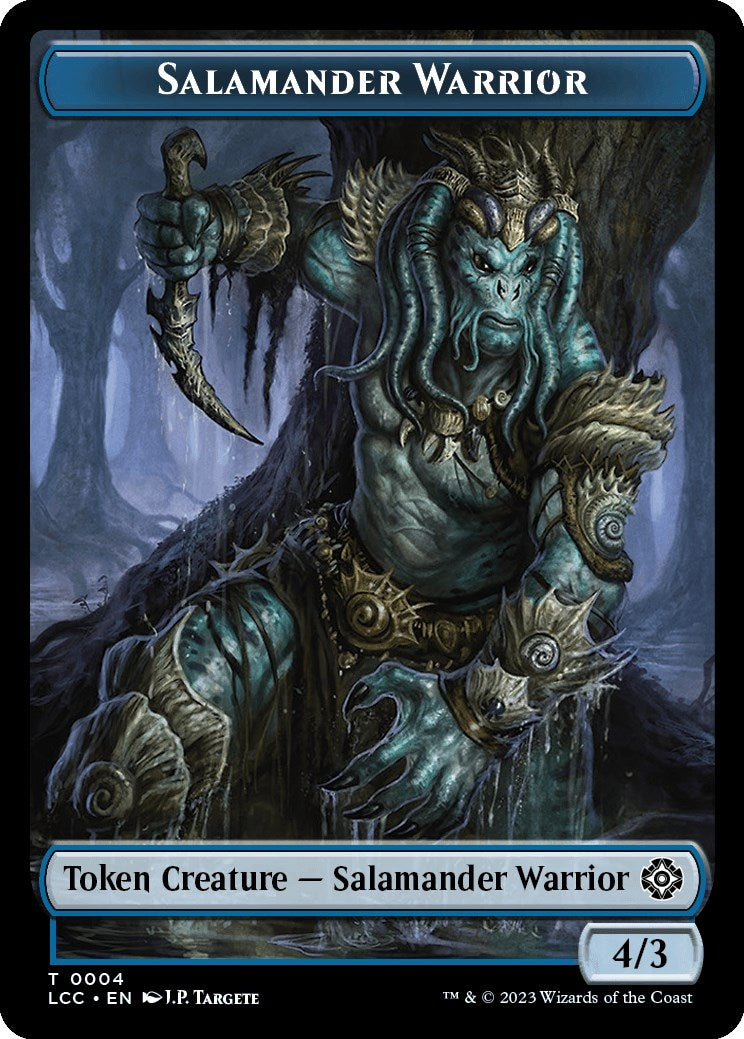 Image for Salamander Warrior // Treasure Double-Sided Token (4 // 18) (LCC) - Magic: The Gathering