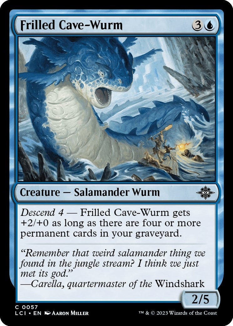 Image for Frilled Cave-Wurm (57) (LCI) - Magic: The Gathering