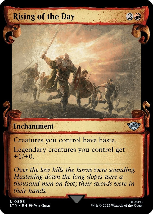 Image for Rising of the Day (Showcase Scrolls) (596) (LTR) - Magic: The Gathering