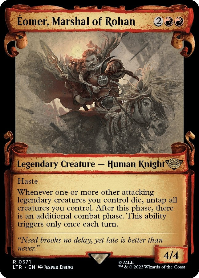 Image for Eomer, Marshal of Rohan (Showcase Scrolls) (571) (LTR) - Magic: The Gathering
