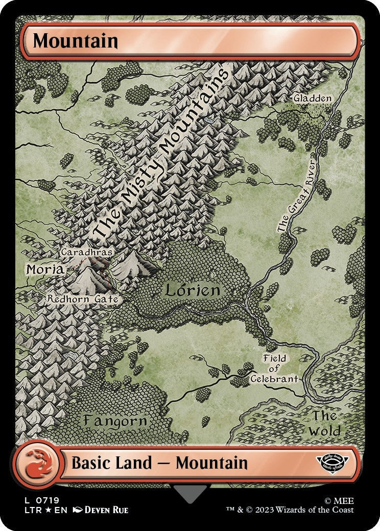 Image for Mountain (0719) (Surge Foil) (719) (LTR) - Magic: The Gathering