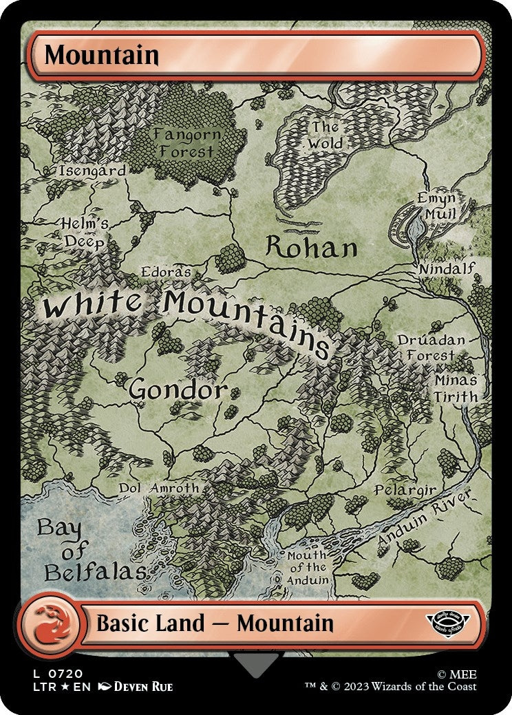 Image for Mountain (0720) (Surge Foil) (720) (LTR) - Magic: The Gathering
