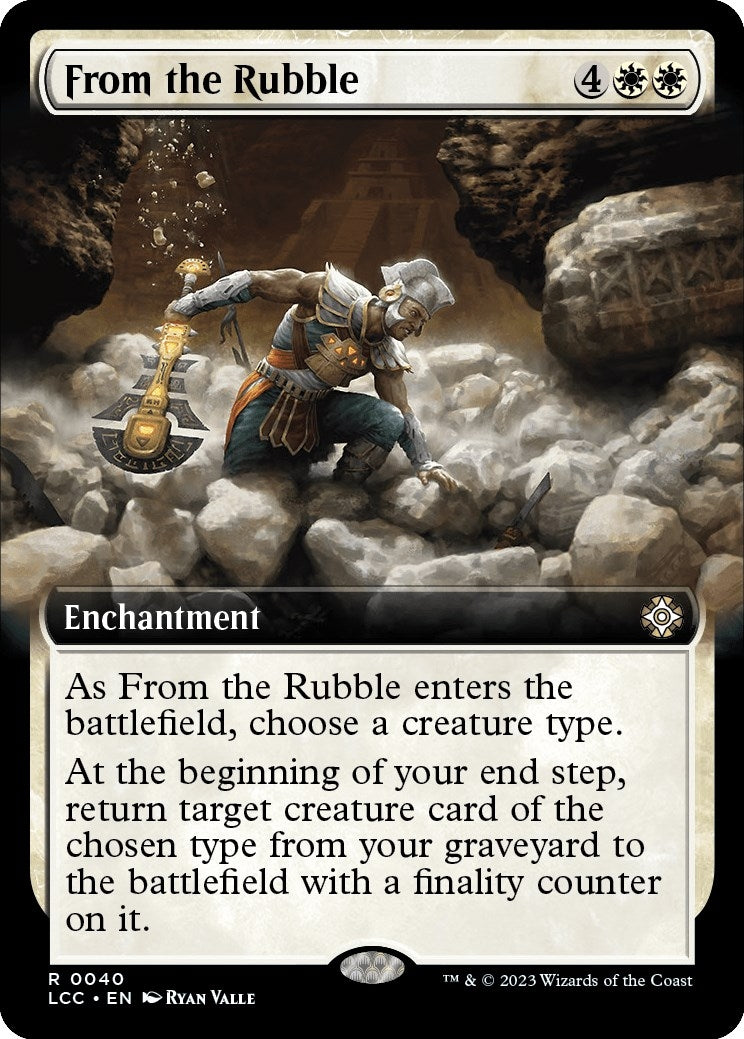 Image for From the Rubble (Extended Art) (40) (LCC) - Magic: The Gathering