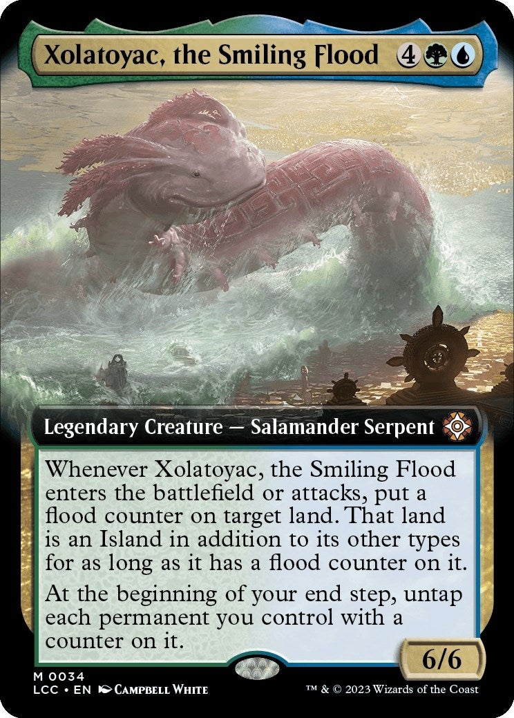 Image for Xolatoyac, the Smiling Flood (Extended Art) (34) (LCC) - Magic: The Gathering