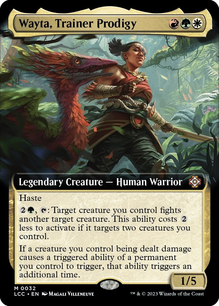 Image for Wayta, Trainer Prodigy (Extended Art) (32) (LCC) - Magic: The Gathering