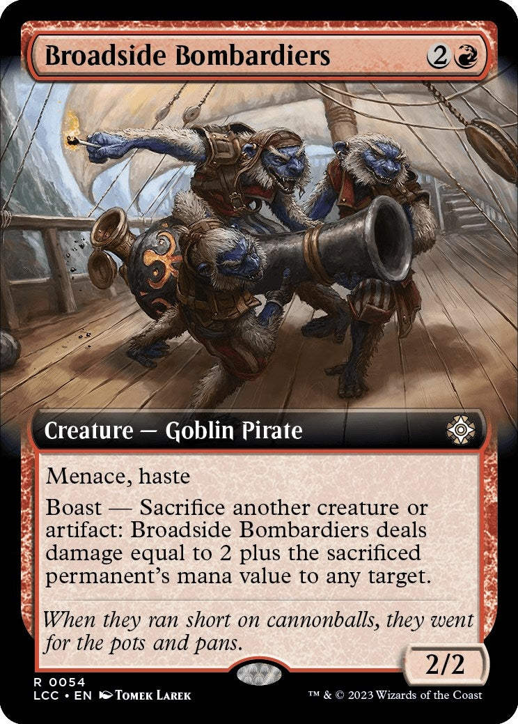 Image for Broadside Bombardiers (Extended Art) (54) (LCC) - Magic: The Gathering
